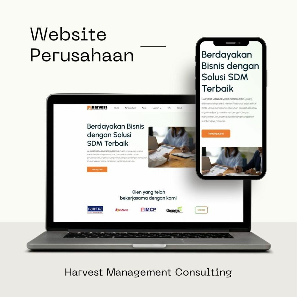 Website Perusahaan Harvest Management Consulting