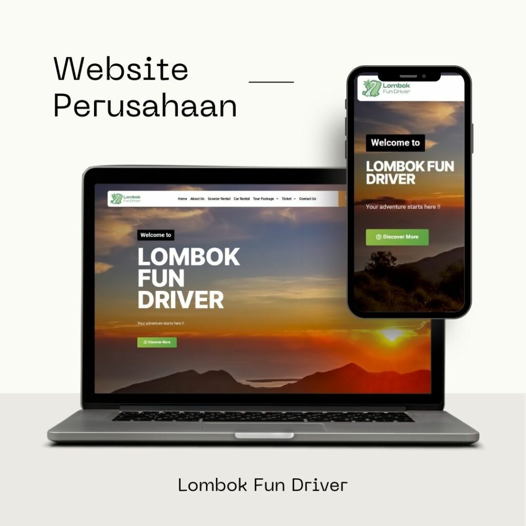 Website Perusahaan Lombok Fun Driver