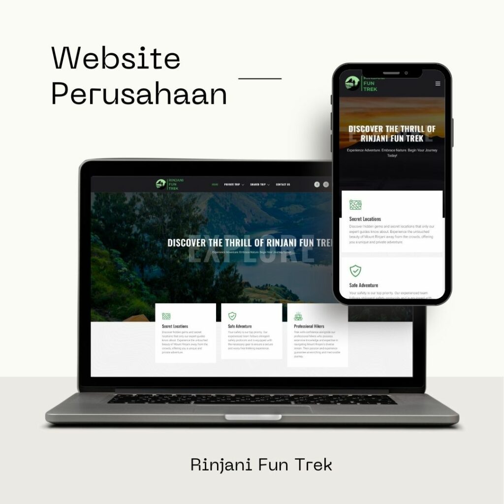 Website Perusahaan Rinjani Fun Trek